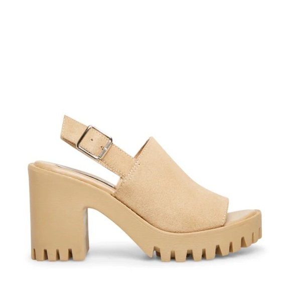 Steve Madden | Sunnyside Slingback Lug Sole Sandals In Tan Size 10M - Picture 1 of 12